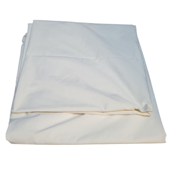 Cream Embroidered Floral Scalloped Eyelet Flatsheet 62 X 96 - Picture 2 of 3